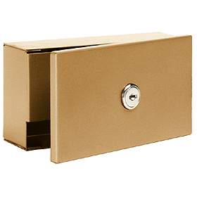 Key Keeper Surface Mounted Brass Finish Private Access With (2)