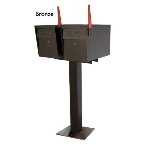 2 Mail Boss with surface mount Bronze