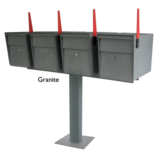 4 Mail Boss with surface mount Granite