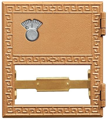 #2 Door Replacement Door For Brass Mailboxes with Combination