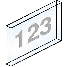 Custom Window Engraving For Brass Mailbox Doors On Clear Plastic