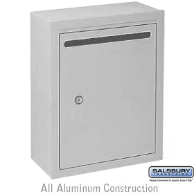Letter Box Standard Surface Mounted Aluminum Finish Private Acce