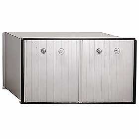 2 Door Aluminum Parcel Locker Private Access