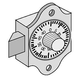 Combination Lock For Aluminum Mailboxes