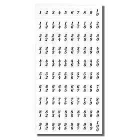Numbers Self Adhesive Sheet Of (100) For Aluminum Mailboxes