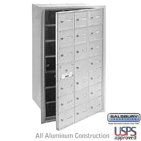 21 Door (20 Usable) 4B+ Horizontal Mailbox Aluminum Front Loadin