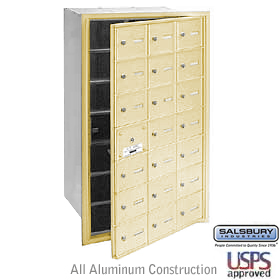 21 Door (20 Usable) 4B+ Horizontal Mailbox Sandstone Front Loadi