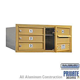 4C Horiz Mb 4 Mb1 Doors Double Column Gold Front Loading Private