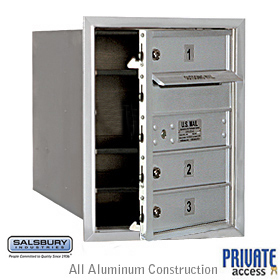 4C Horiz Mb 3 Mb1 Doors Single Column Aluminum Front Loading Pri