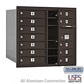 4C Horiz Mb 12 Mb1 Doors Double Column Bronze Front Loading Usps