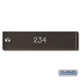 Custom Engraving Regular For Bronze 4C Horizontal Mailboxes And
