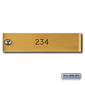 Custom Engraving Black Filled For Gold 4C Horizontal Mailboxes A