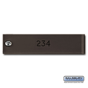 Custom Engraving Black Filled For Bronze 4C Horizontal Mailboxes