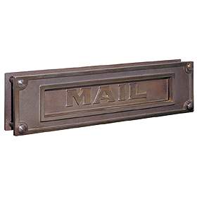 Mail Slot Deluxe Solid Brass Antique Finish