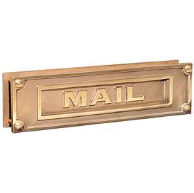 Mail Slot Deluxe Solid Brass Brass Finish