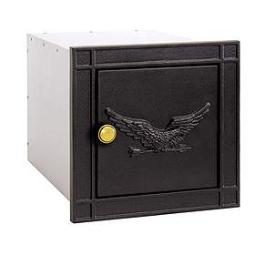 Column Mailbox Non Locking Black Eagle Door