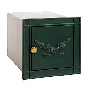 Column Mailbox Non Locking Green Eagle Door