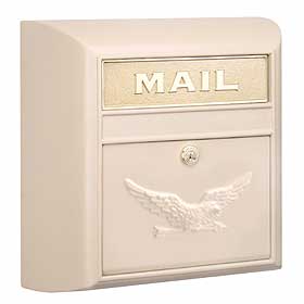 Modern Mailbox Beige Eagle Door