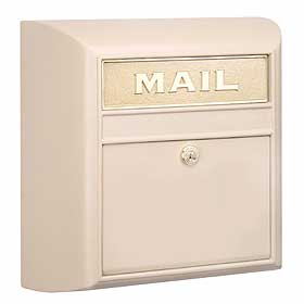 Modern Mailbox Beige Plain Door