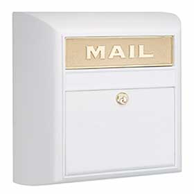 Modern Mailbox White Plain Door