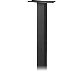 Standard Pedestal In Ground Mounted For Roadside Mailbox Black