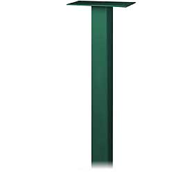 Standard Pedestal In Ground Mounted For Roadside Mailbox Green