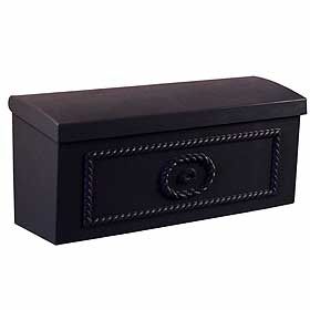 Townhouse Mailbox Surface Mounted Black