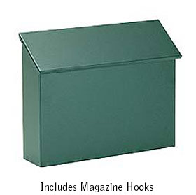 Traditional Mailbox Standard Horizontal Style Green