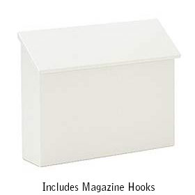 Traditional Mailbox Standard Horizontal Style White