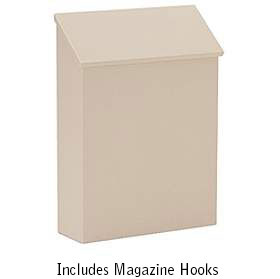 Traditional Mailbox Standard Vertical Style Beige