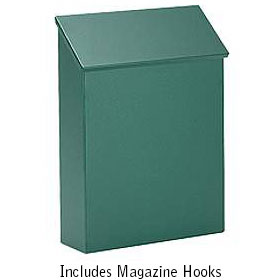 Traditional Mailbox Standard Vertical Style Green