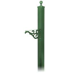 Decorative Mailbox Post Victorian In Ground Mounted Green