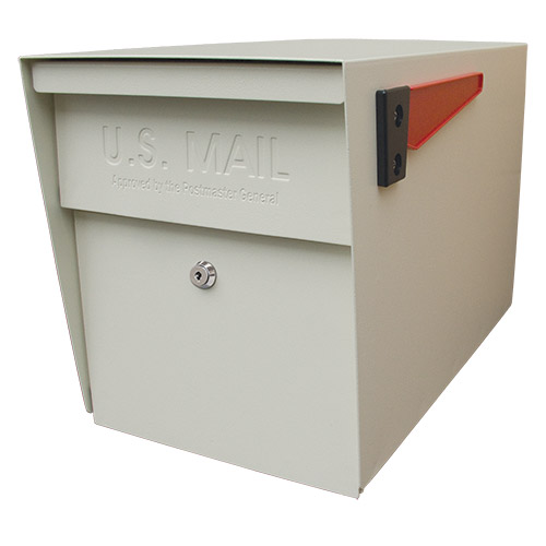 Mail Boss Curbside Locking Security Mailbox White