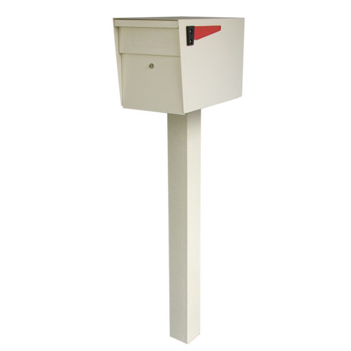 Mail Boss with in-Ground Post White